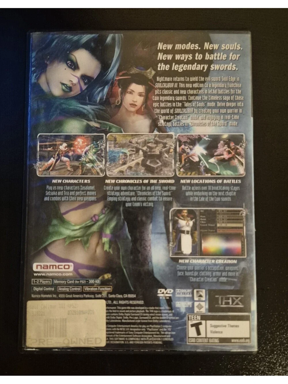 Soul Calibur 3 III PS2 CIB W/ Manual + Demo Disc - PlayStation 2